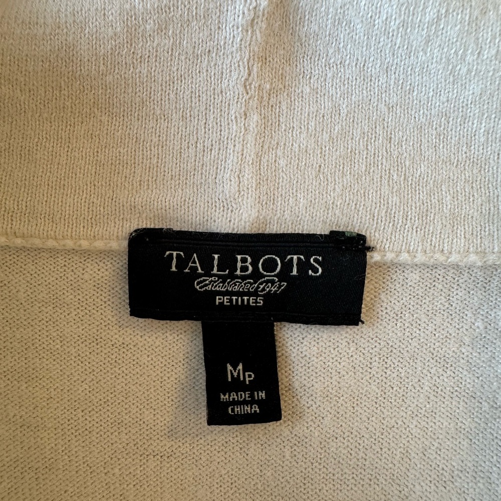 Talbots Ivory Knit Top - Picture 2 of 7